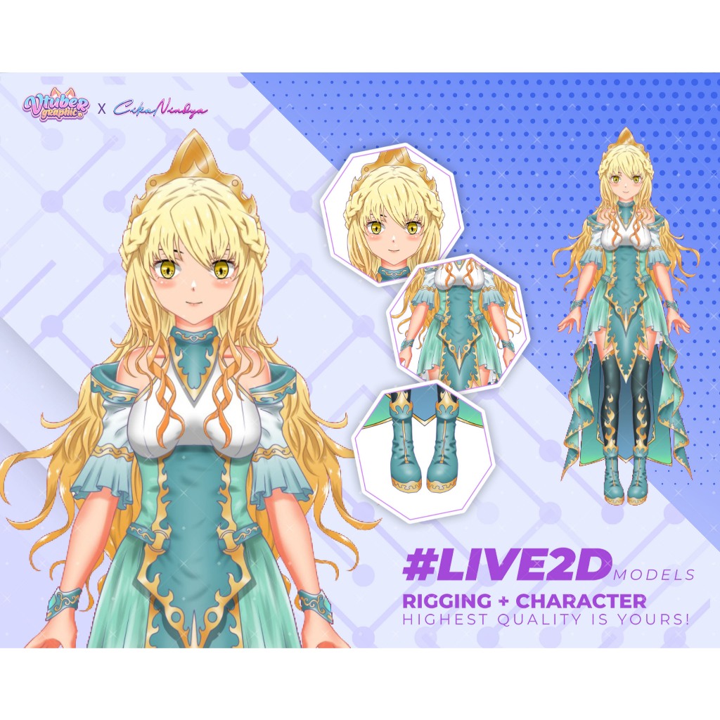 Tingkatkan Daya Tarik Konten Anda dengan VTuber Live2D Model Modern, Karakter VTuber Inovatif, Model