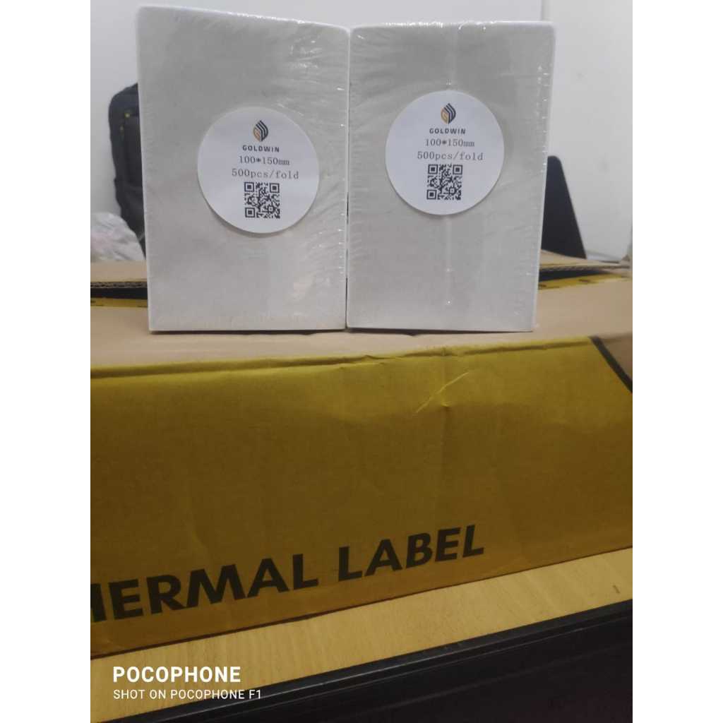 

STICKER KERTAS THERMAL LABEL 100X150 MM A6 500 LEMBAR