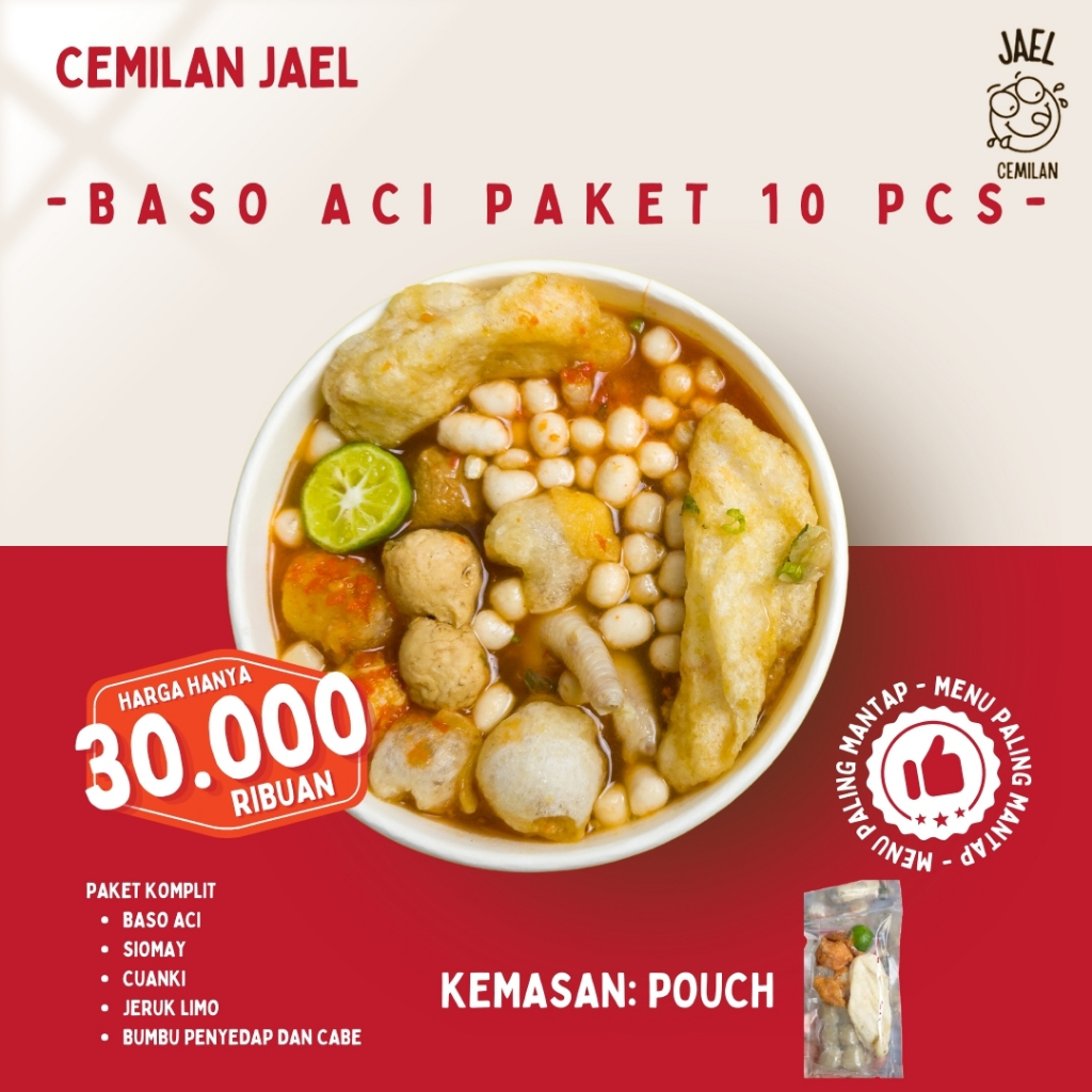 

BASO ACI 10 PCS [HOMEMADE] KHAS BANDUNG TERMURAH DAN GRATIS ONGKIR