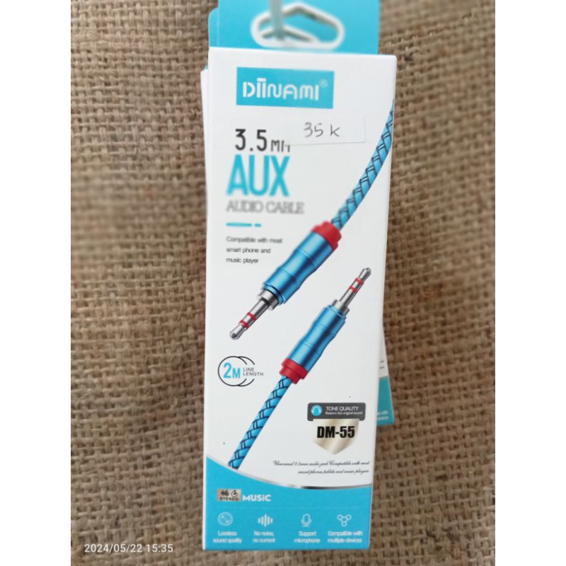 Kabel AUX/Audio cable kabel sambungan HP ke speaker