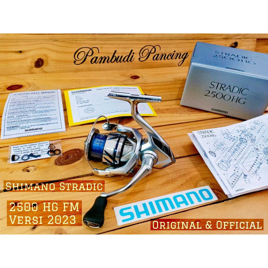 SHIMANO Original & Official | Ril SHIMANO STRADIC 2500 HG FM Spinning Reel 2023 Edition - Gear Ratio