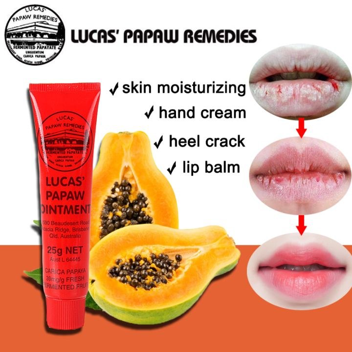 LUCAS PAPAW Ointment  25gr/Lip Balm Pelembab Bibir Salap/Penghilang Bekas Gigitan Nyamuk Salep Bayi 