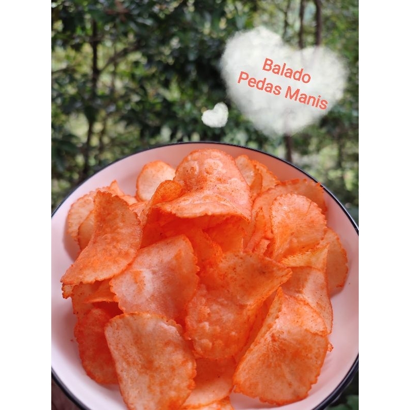 

Azzura Snack - Keripik Singkong Balado Pedas Manis 500gr