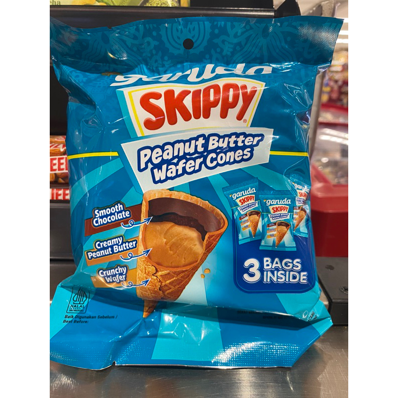

Garuda Skippy Peanut Butter Wafer Cones 45gr