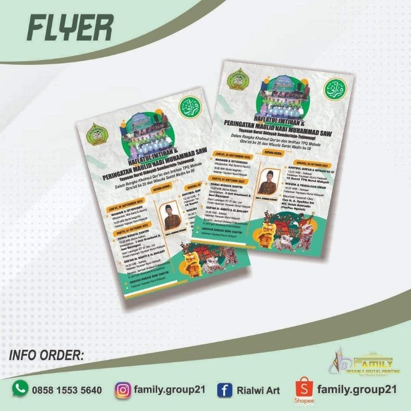

Cetak Artpaper tebal + potong