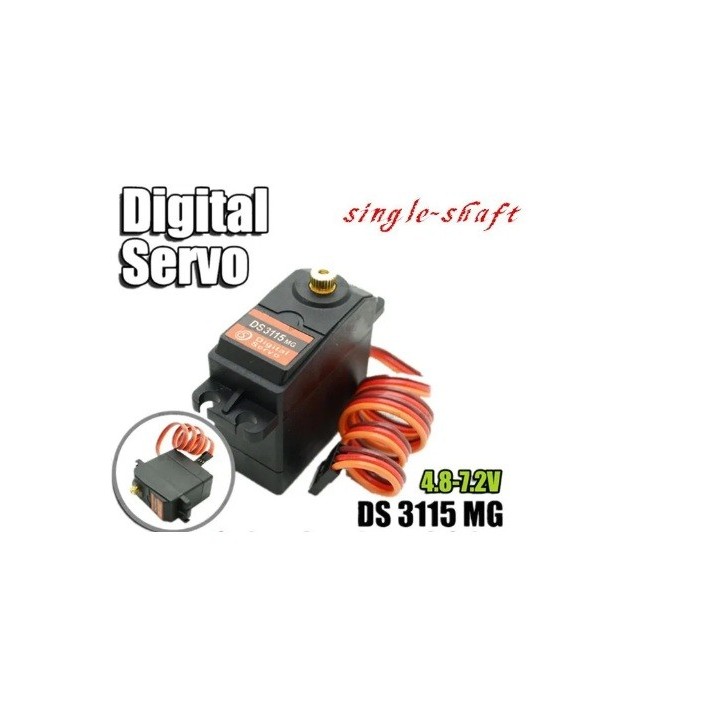 Servo DS 3115 MG 180 Derajat | Digital Metal Gear Servo 15kg servo Robot / RC Boat RC pesawat