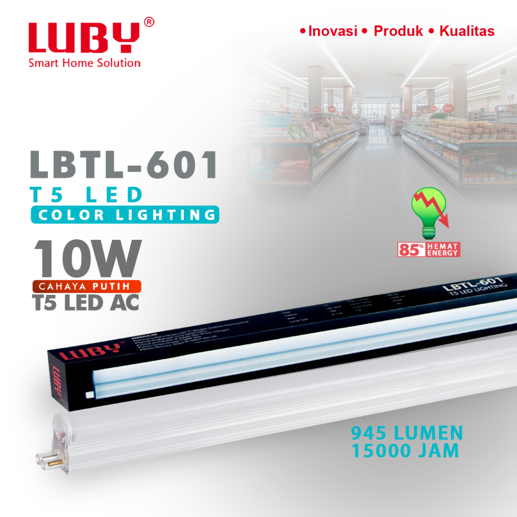 LED Luby tipe LBTL-601 T5 10 Watt