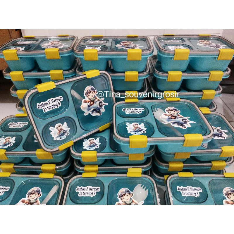 KOTAK MAKAN //LUNCH BOX custom desain min 2 lusin
