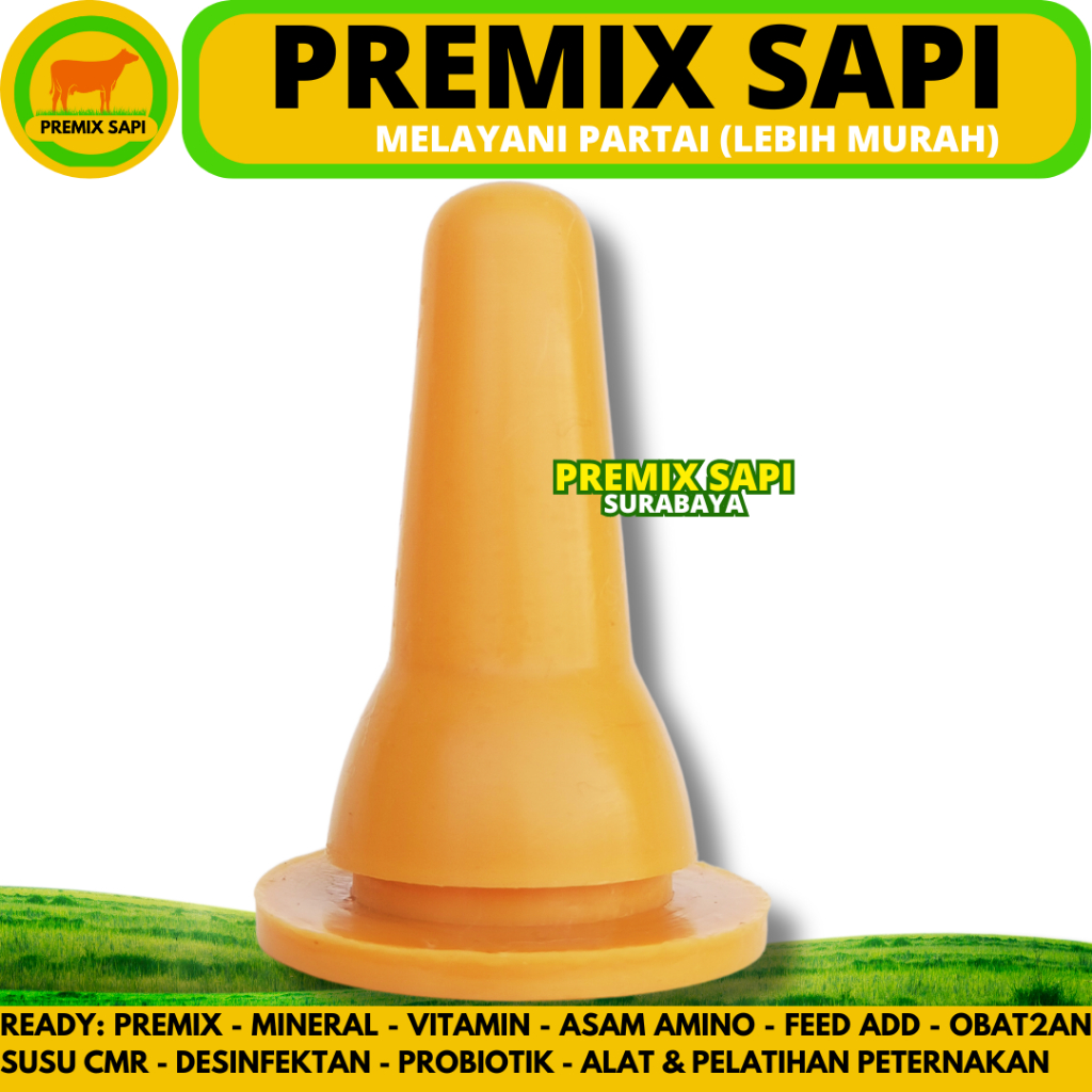 DOT KAMBING SILIKON COKLAT TEBAL - Dot Cempe Silikon Coklat Berkualitas - Dot Anak Kambing