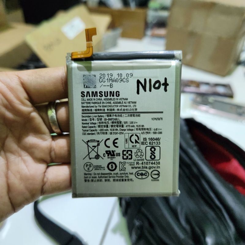 Baterai>Battery>Batre Samsung Note 10+ | Note 10 Plus ( SM-N975 ) Original Bekas Copotan EB-BN972ABU
