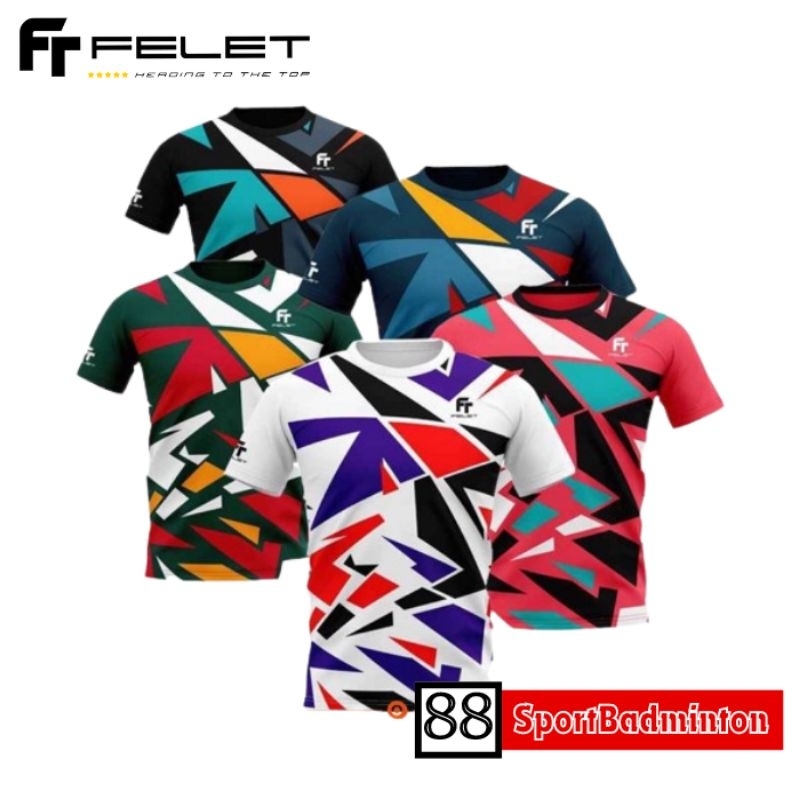 Felet RN 3606B Badminton T-shirt - Kaos Badminton Original Felet