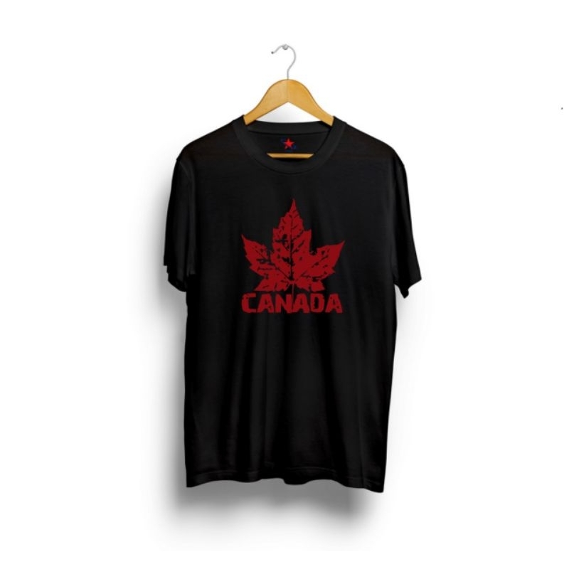 Baju Kaos Canada Daun Kaos Logo Bendera Canada | Ligar24 Tshirt