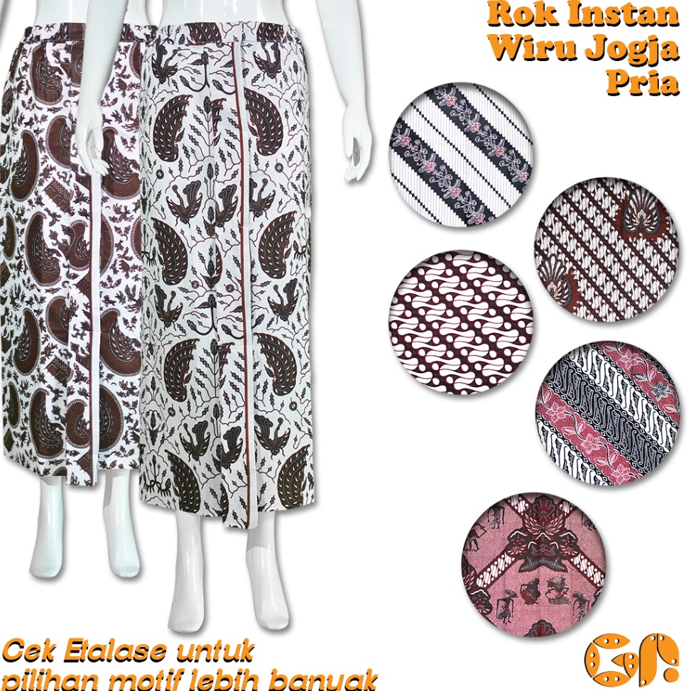 R3d11 Rok Jarik Wiru Jogja Pria Dewasa Rok Instan Pakaian Adat Jawa Batik Motif Lereng Top Discount