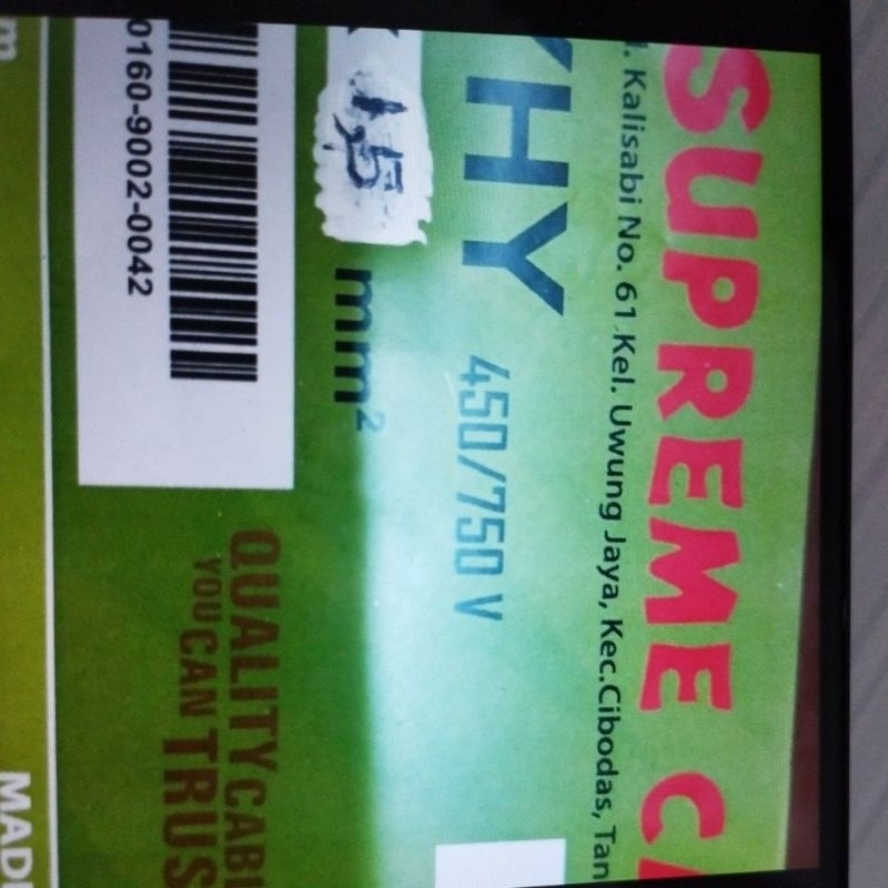 KABEL SERABUT NYYHY 4X1,5MM 4X1,5 MM SUPREME 50 METER