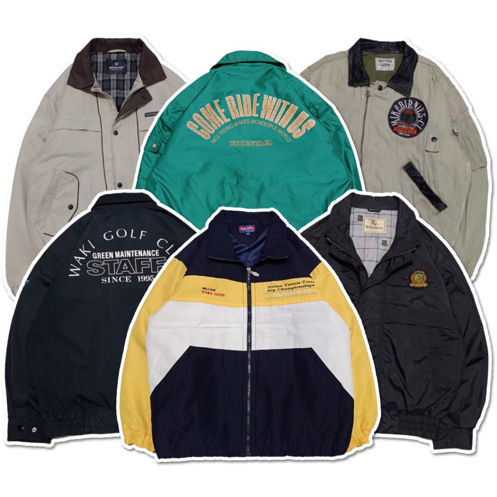 JAKET VINTAGE / JAKET CASUAL / HARRINGTON / FLIGHT JACKET / WINDBREAKER / CORDUROY / COLORBLOCK / WO