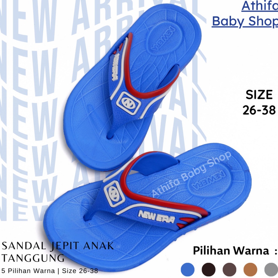 Big Sale  Sandal Jepit Anak Laki Cowok Sendal Karet Anak2 SD SMP Tanggung 4 5 6 7 8 9 1 11 12 13 Tah