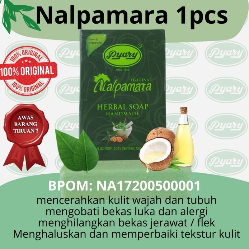 NEW Sabun PYRAMID NALPAMARA Racikan Herbal Rempah Kunyit VCO Bidara Alami Atasi Jerawat Kojic Pyary