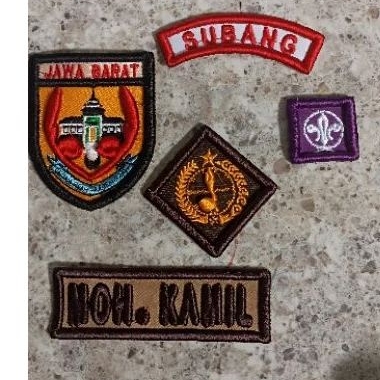 Badge Pramuka bordir timbul PO