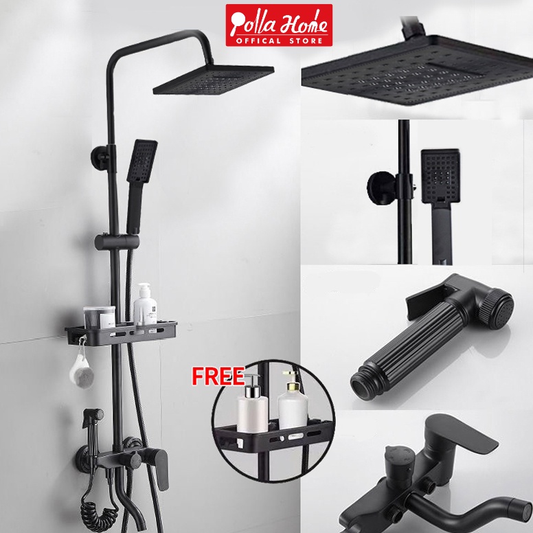 Lagi Bagus Ollahom Shower Kamar Mandi 1 Set  Kran CabangShower Mandi Set StainlessMandi Shower Set F