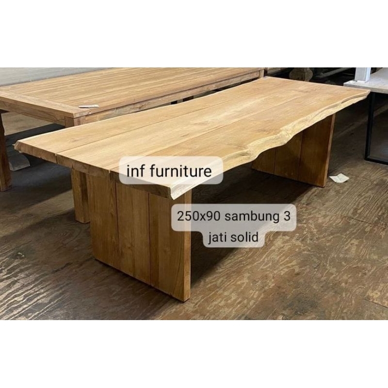 meja makan solid jati tebal meja makan jati tebal mewah meja makan besar jati