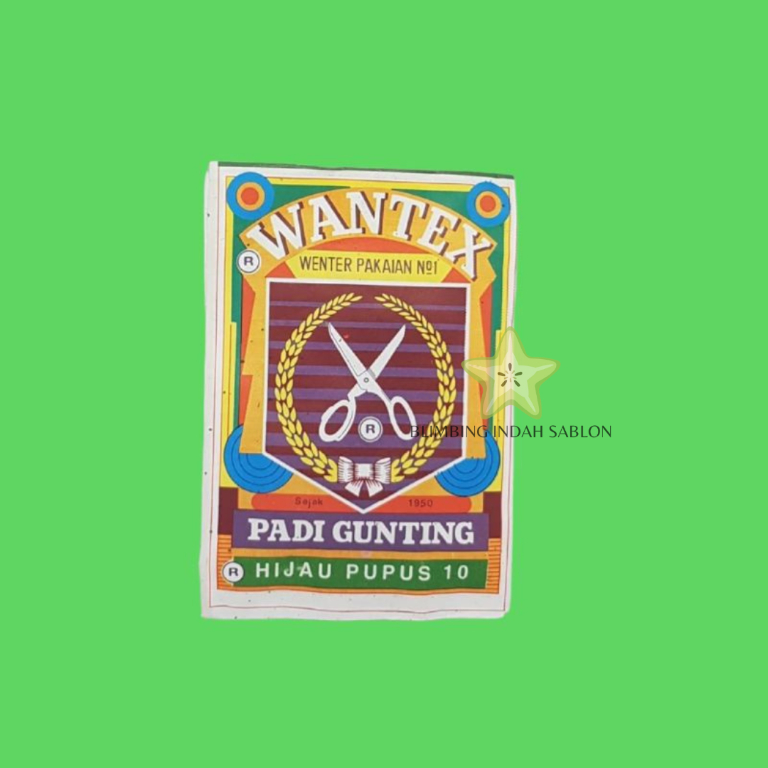 Wantex Hijau Pupus BLIMBING INDAH SABLON MALANG Best Quality Wenter Padi Gunting Pewarna Textil Tie 