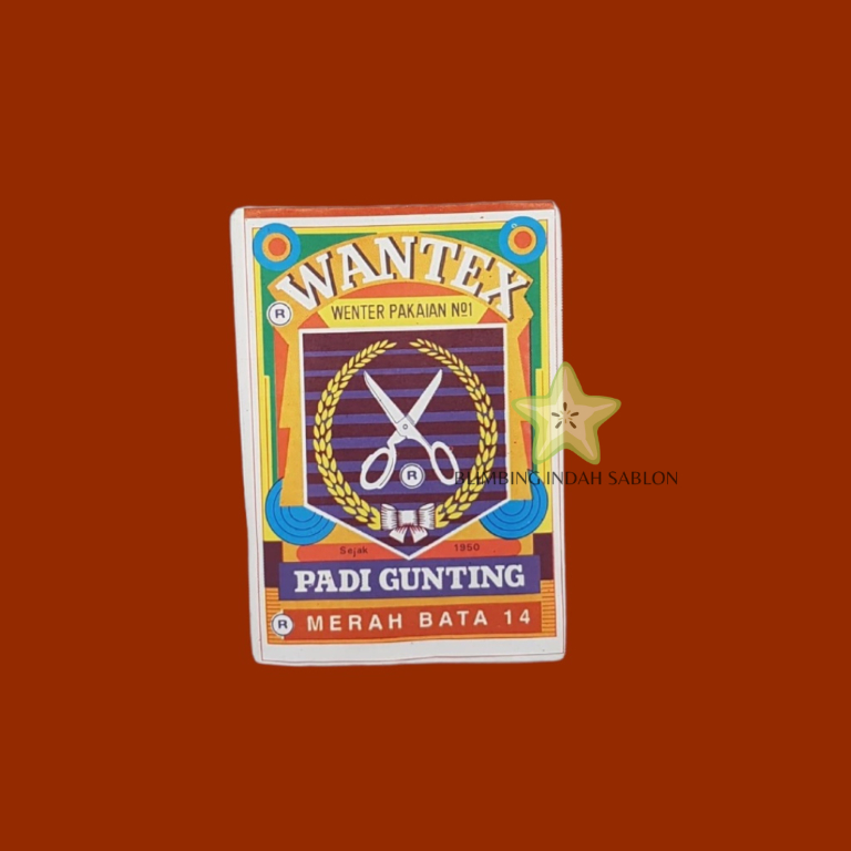 Wantex Merah Bata BLIMBING INDAH SABLON MALANG Best Quality Wenter Padi Gunting Pewarna Textil Tie D