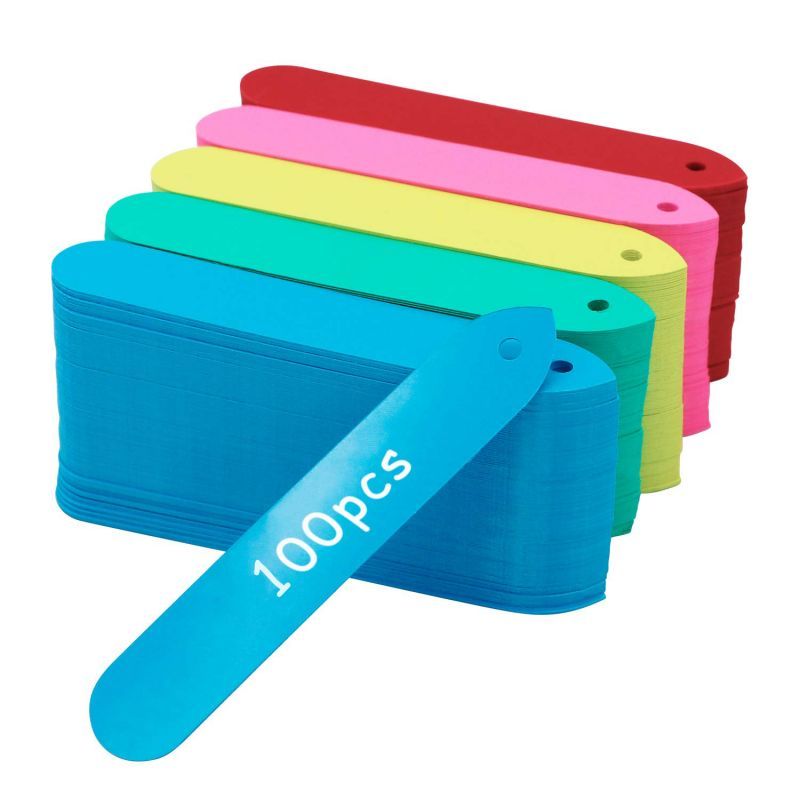 100Pcs Label Tanaman Label Anggrek Name Tag Tanaman Papan Nama Tanaman Thick With Hole -