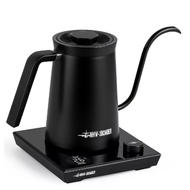 MHW-3BOMBER Assassin Electric Pour Over Kettle 600ml - Teko Listrik Gooseneck untuk Pecinta Kopi