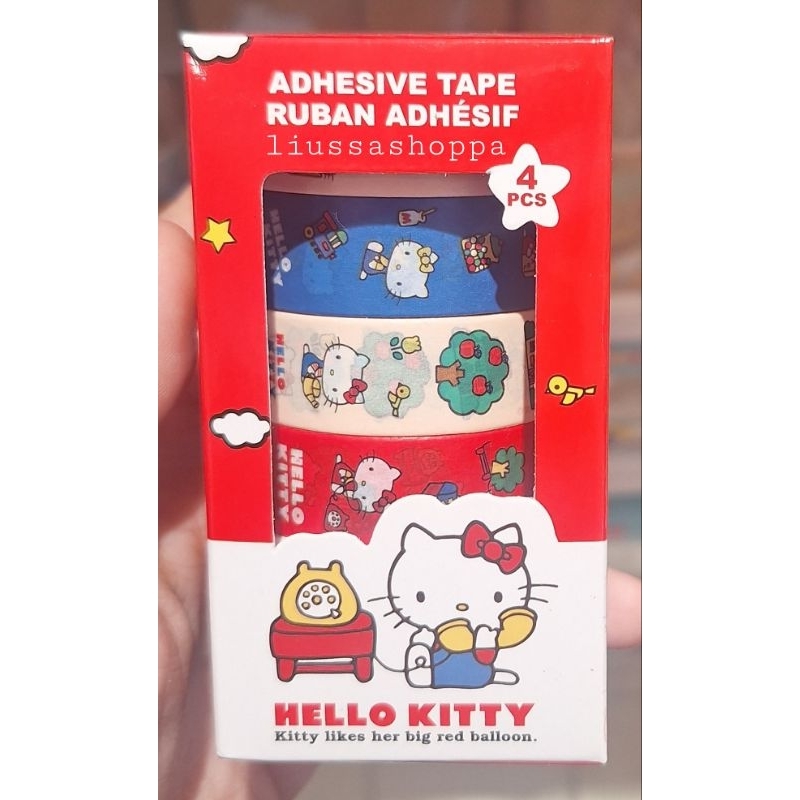 

Selotip Miniso - Hello Kitty Fun School Season Series Adhesive Tape (4 rolls)