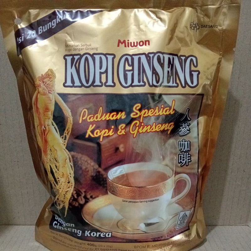 

Kopi Ginseng Miwon Isi 20