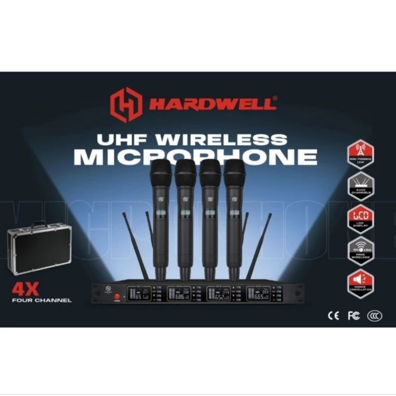 Mic Wireless Hardwell 4X Original Handheld