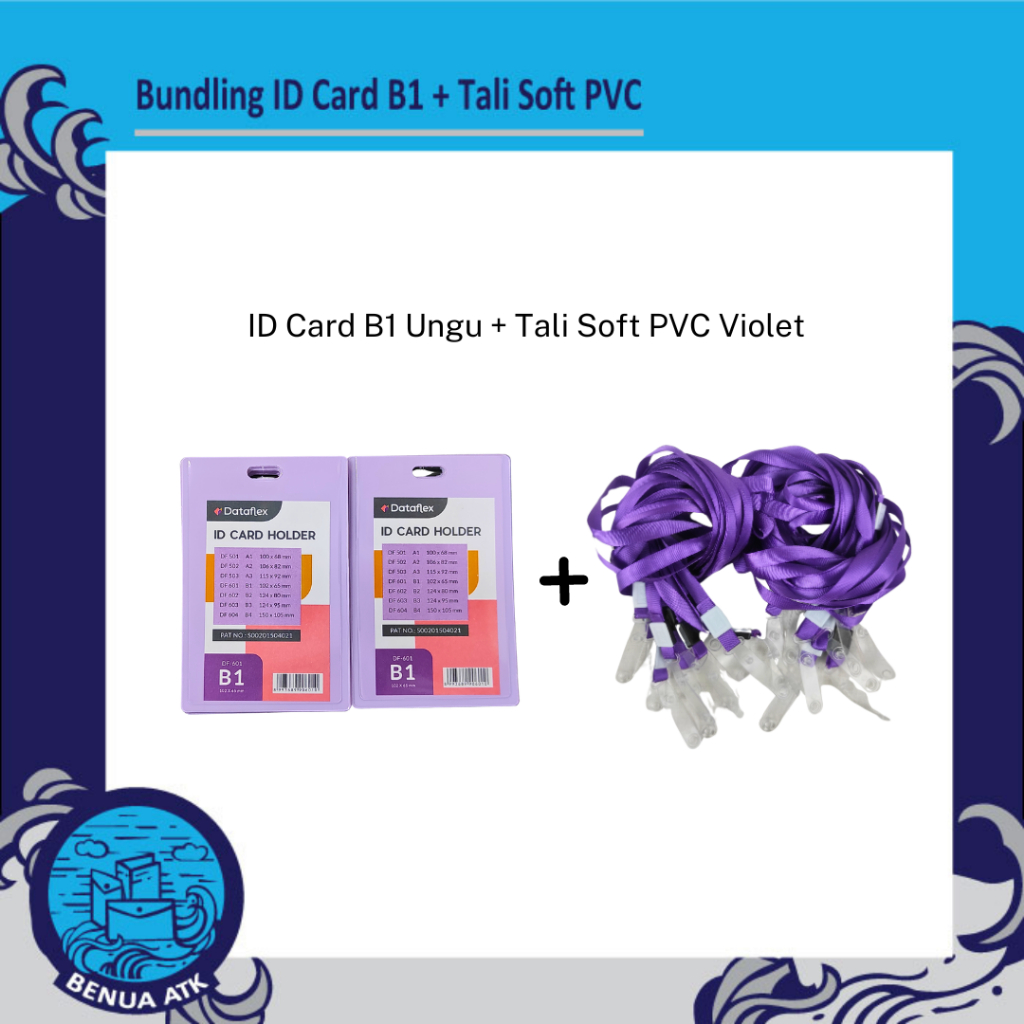 

BUNDLING ID Card Holder B1 + Tali Nylon Soft PVC - NYLKSFP