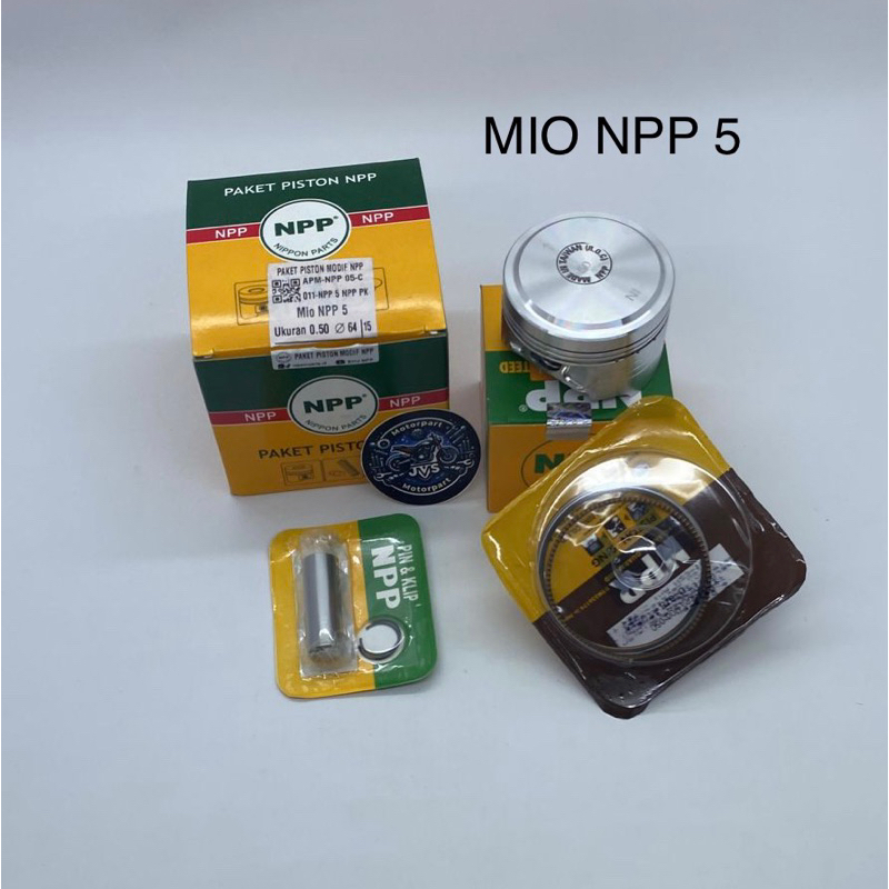 JVS- Piston kit dome seher paket Custom dome mentaH Rubahan MIO NPP 5 Pen 15 63.5