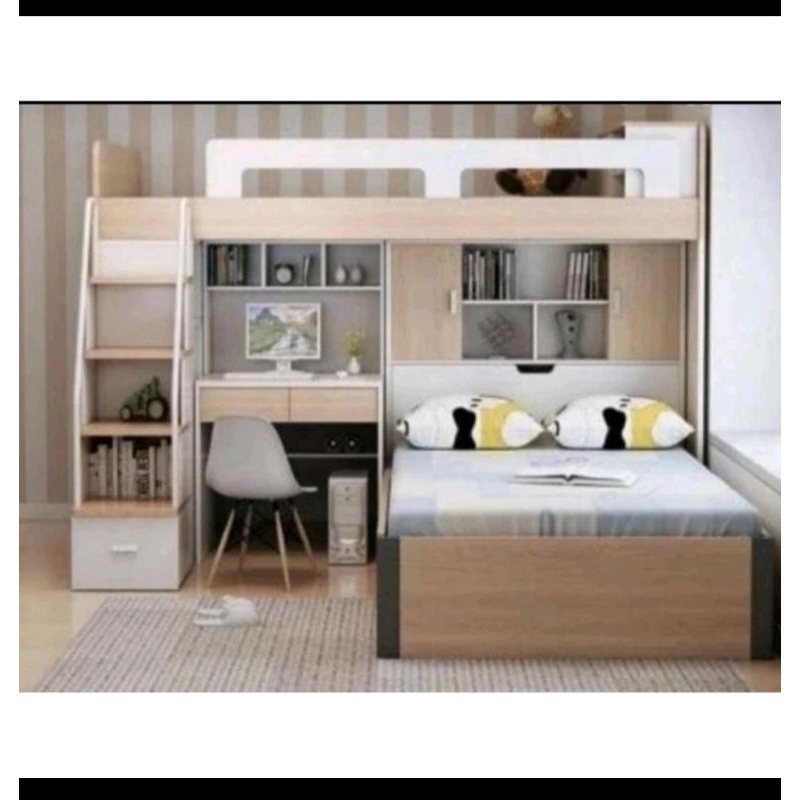 Ranjang tingkat anak custom ukuran 120x200/100x200