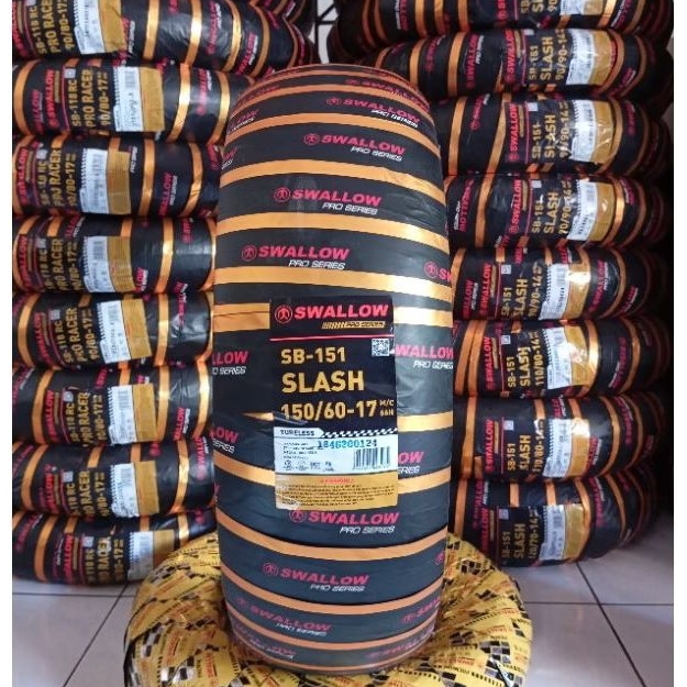 Ban Luar SWALLOW Slash 150/60-17 Tubeless Soft Compound