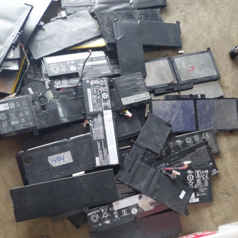 baterai bekas laptop rusak Lion Polymer bawaan asli asus acer dll