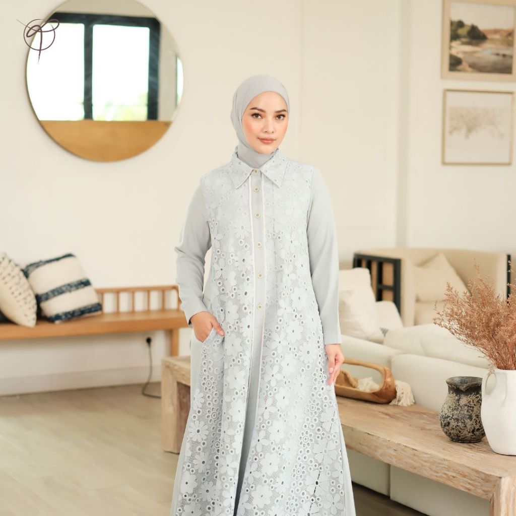 Tiermala - KHANA Dress Bunda Sarimbit Raya Series - Gamis Dewasa/ Gamis Wanita/Terlaris