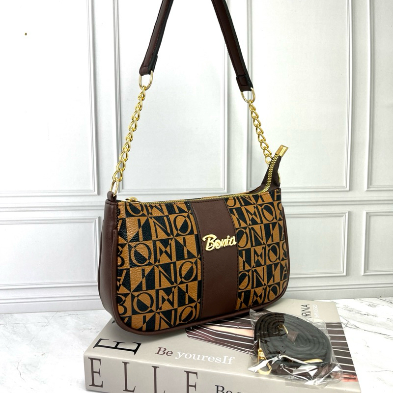 Bela Bonia tas wanita shoulder bag kulit premium-Tas Selempang wanita sling bag terlaris-Tas cewek-T