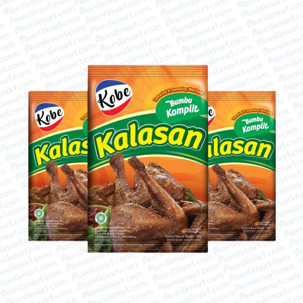 

Kobe Bumbu Komplit Ayam Goreng Kalasan 35 gr Rencengan isi 12 sachet