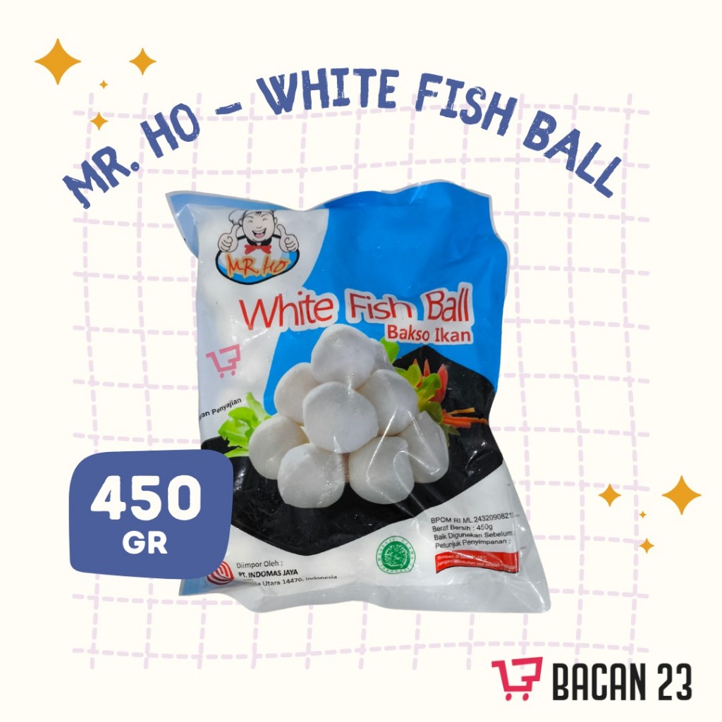 

MR. Ho White Fish Ball (450 gr) Mr. Ho Bakso Ikan