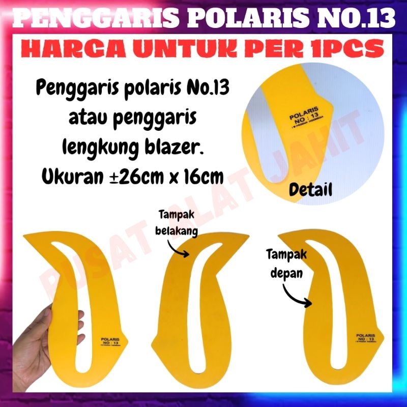 

PENGGARIS ALAT SKALA PERLENGKAPAN JAHIT POLA BEBEK BAHAN KAIN BAJU POLARIS RULER TYPE DUCK NO 13