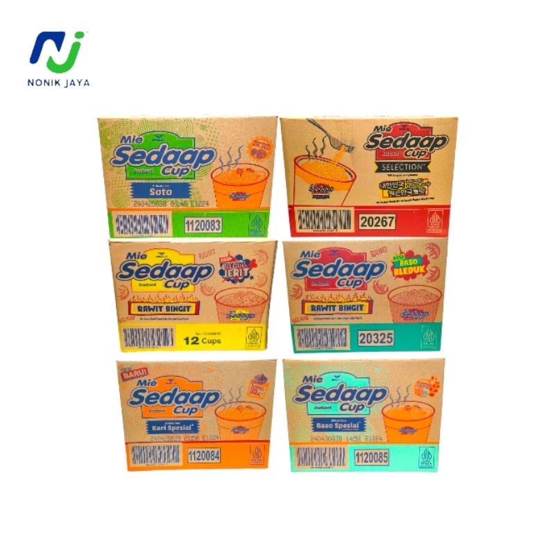 

Mie Sedaap Cup Kartonan Isi 12 Cup/Pcs