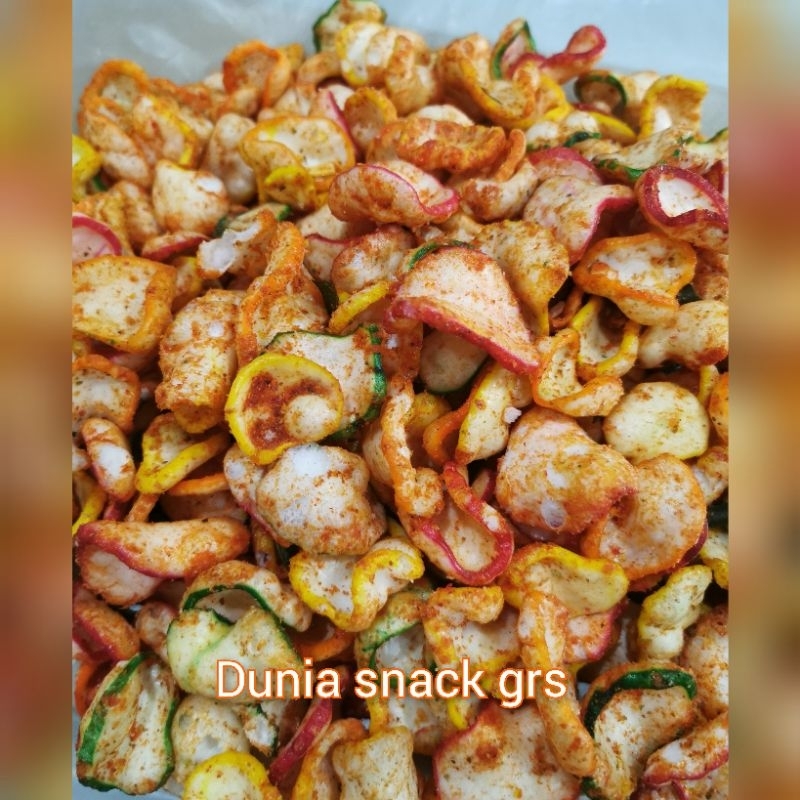 

Kerupuk Seblak Pedas Daun Jeruk 150gr / Krupuk seblak pedas daun jeruk gurih