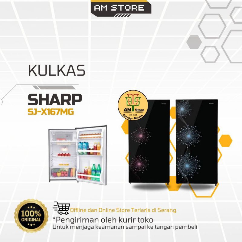Kulkas Sharp 1 Pintu SJ-X167 MG