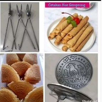 Cetakan Kue Semprong Malaysia 4 1/2 inchi / Egg Roll Eggroll Premium / Cetak Kue Sapit Kue Lo Kok / 