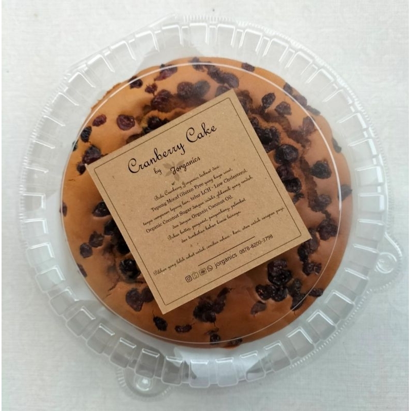 

Cranberry Cake Gluten Free Jorganics ( kotak mika )