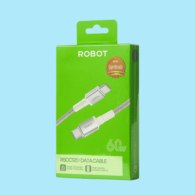 DATA CABLE TYPE-C TO TYPE-C ROBOT RSCC120