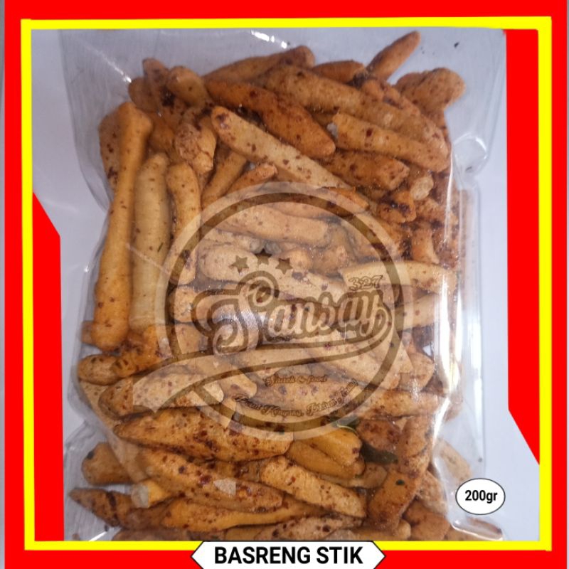 

Basreng stik pedas daun jeruk/original daun jeruk 200gr, Baso ikan goreng