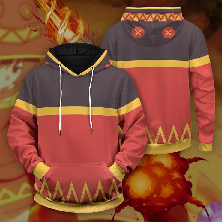 Jaket Hoodie Anime Konosuba Megumin Semi Cosplay