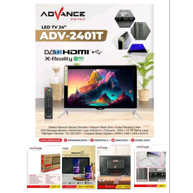 TV Digital Advance 24 Inch TV ADV-2401T V.2